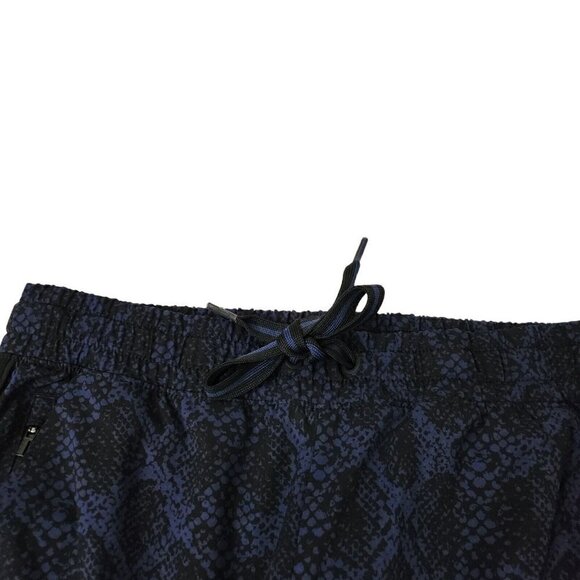 Athleta‎ Womens Brooklyn Jogger Pants 8 Navy Blue Python Snake Print Outdoor - Picture 3 of 13